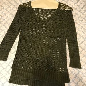 Olive knit top